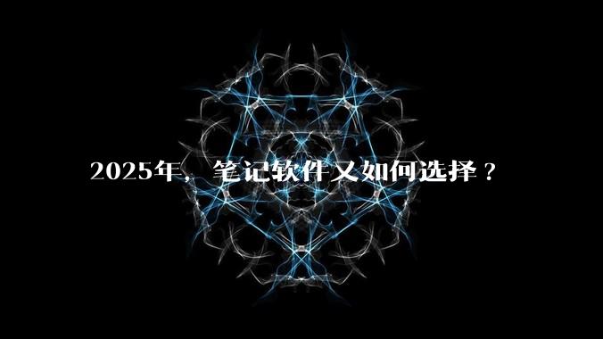 2025年，笔记软件又如何选择?